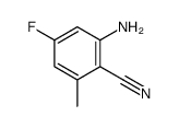2-氨基-4-氟-6-甲基苯腈结构式