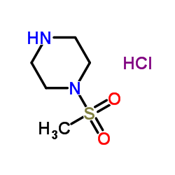 1-(甲基磺酰基)哌嗪盐酸盐结构式