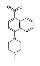 1-Methyl-4-(4-nitro-1-naphthyl)piperazine Structure