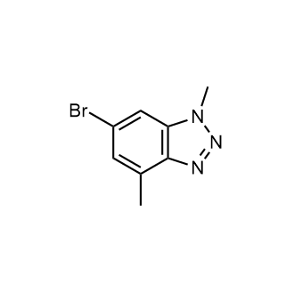 6-溴-1,4-二甲基-1H-苯并[d][1,2,3]三唑结构式