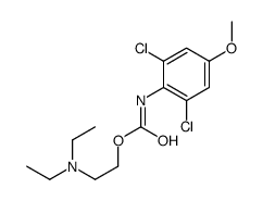 2-(diethylamino)ethyl N-(2,6-dichloro-4-methoxyphenyl)carbamate结构式
