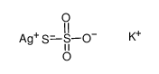 potassium silver thiosulfate结构式
