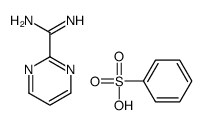 2-PYRIMIDINECARBOXIMIDAMIDEMONOBENZENESULFONATE Structure