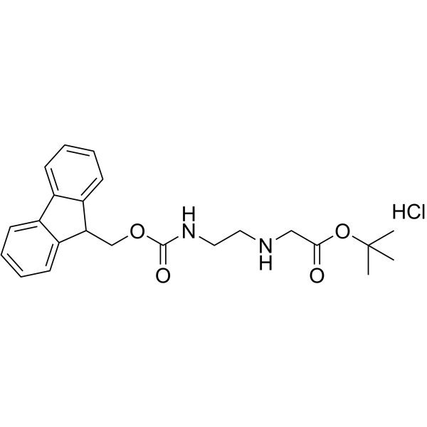 N-[2-(Fmoc-amino)-ethyl]-Gly-O-tBu hydrochloride Structure