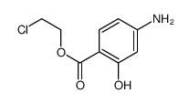 2-chloroethyl 4-amino-2-hydroxybenzoate结构式