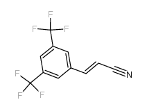 3,5-bis(trifluoromethyl)cinnamonitrile structure