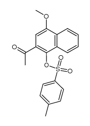 2-acetyl-4-methoxy-1-naphthol-p-tosylate Structure