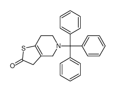 4,5,6,7-四氢-5-(三苯基甲基)-噻吩并[3,2-c]吡啶-2(3H)-酮结构式