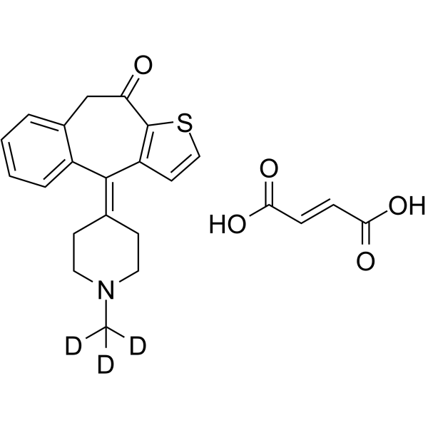 Ketotifen-d3 fumarate结构式