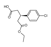 (R)-3-(4-chlorophenyl)-glutaric acid monoethyl ester结构式