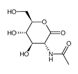 2-(乙酰氨基)-2-脱氧-D-葡萄糖酸 D-内酯结构式