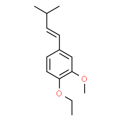 Benzene, 1-ethoxy-2-methoxy-4-(3-methyl-1-butenyl)-, (E)- (9CI)结构式