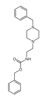 N-benzyloxycarbonyl-2-(4-benzylpiperazin-1-yl)ethylamine结构式