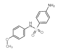 4-氨基-N-(4-甲氧基苯基)-苯磺酰胺结构式