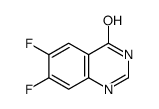 6,7-Difluoroquinazolin-4-ol Structure