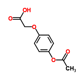 (4-Acetoxyphenoxy)acetic acid Structure