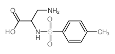 L-Alanine,3-amino-N-[(4-methylphenyl)sulfonyl]-结构式