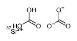 hydrogen carbonate,strontium-87(2+)结构式