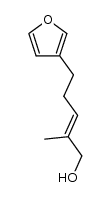 (E)-5-(furan-3-yl)-2-methylpent-2-en-1-ol Structure