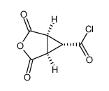 1,2-Cyclopropanedicarboxylic anhydride, 3-(chloroformyl)-, stereoisomer (8CI) Structure