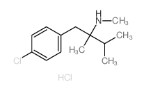 Benzeneethanamine,4-chloro-N,a-dimethyl-a-(1-methylethyl)-, hydrochloride(1:1)结构式