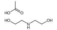 bis(2-hydroxyethyl)ammonium acetate Structure
