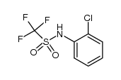 N-(o-chlorophenyl)trifluoromethanesulfonamide结构式