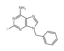 9H-Purin-6-amine,2-fluoro-9-(phenylmethyl)- structure