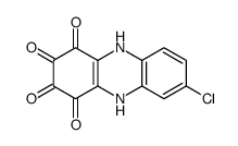 7-Chloro-2,3-dihydroxy-1,4-phenazinedione Structure