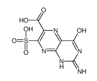 2-amino-4-oxo-7-sulfo-1H-pteridine-6-carboxylic acid Structure