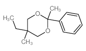 1,3-Dioxane,5-ethyl-2,5-dimethyl-2-phenyl-结构式