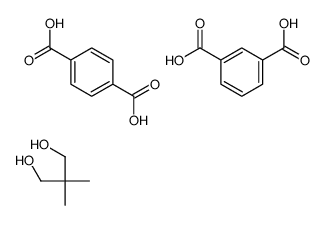 1,3-苯二羧酸与1,4-苯二羧酸和2,2-二甲基-1,3-丙二醇的聚合物结构式
