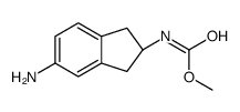 methyl N-[(2R)-5-amino-2,3-dihydro-1H-inden-2-yl]carbamate结构式