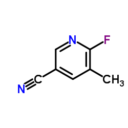 2-氟-3-甲基-5-氰基吡啶结构式