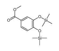 3,4-Bis(trimethylsiloxy)benzoic acid methyl ester结构式
