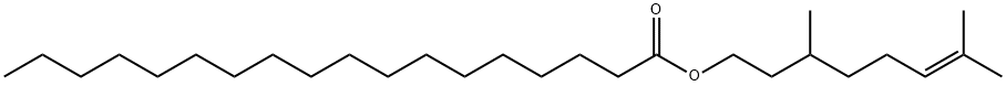 Octadecanoic acid, 3,7-dimethyl-6-octen-1-yl ester Structure