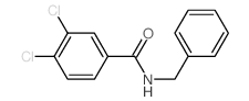 Benzamide,3,4-dichloro-N-(phenylmethyl)-结构式