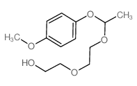 Ethanol,2-[2-[1-(4-methoxyphenoxy)ethoxy]ethoxy]- Structure