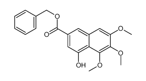 4-羟基-5,6,7-三甲氧基-2-萘羧酸苯基甲酯结构式