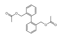 2,2'-Bis-acetoxymethyl-biphenyl Structure