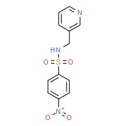 4-nitro-N-(pyridin-3-ylmethyl)benzenesulfonamide结构式