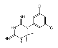 1-(3,5-dichlorophenyl)-6,6-dimethyl-1,3,5-triazine-2,4-diamine结构式