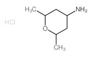 2H-Pyran-4-amine,tetrahydro-2,6-dimethyl-, hydrochloride (1:1) Structure