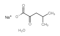 4-甲基-2-氧戊酸钠水合物结构式