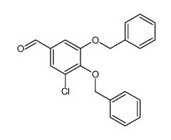3-chloro-4,5-bis(phenylmethoxy)benzaldehyde Structure