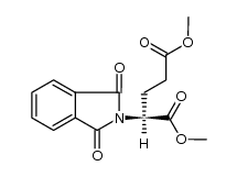 dimethyl L-2-(1,3-dioxo-2,3-dihydro-1H-2-isoindolyl)pentanedioate结构式