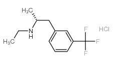 (R)-(-)-Fenfluramine Hydrochloride结构式