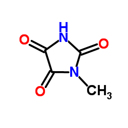 1-Methyl-2,4,5-imidazolidinetrione Structure