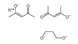 双(2,4-戊二酮-O,O)(1,3-丙二醇-O,O)-合钛结构式