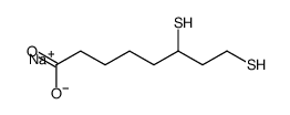 sodium,6,8-bis(sulfanyl)octanoate Structure